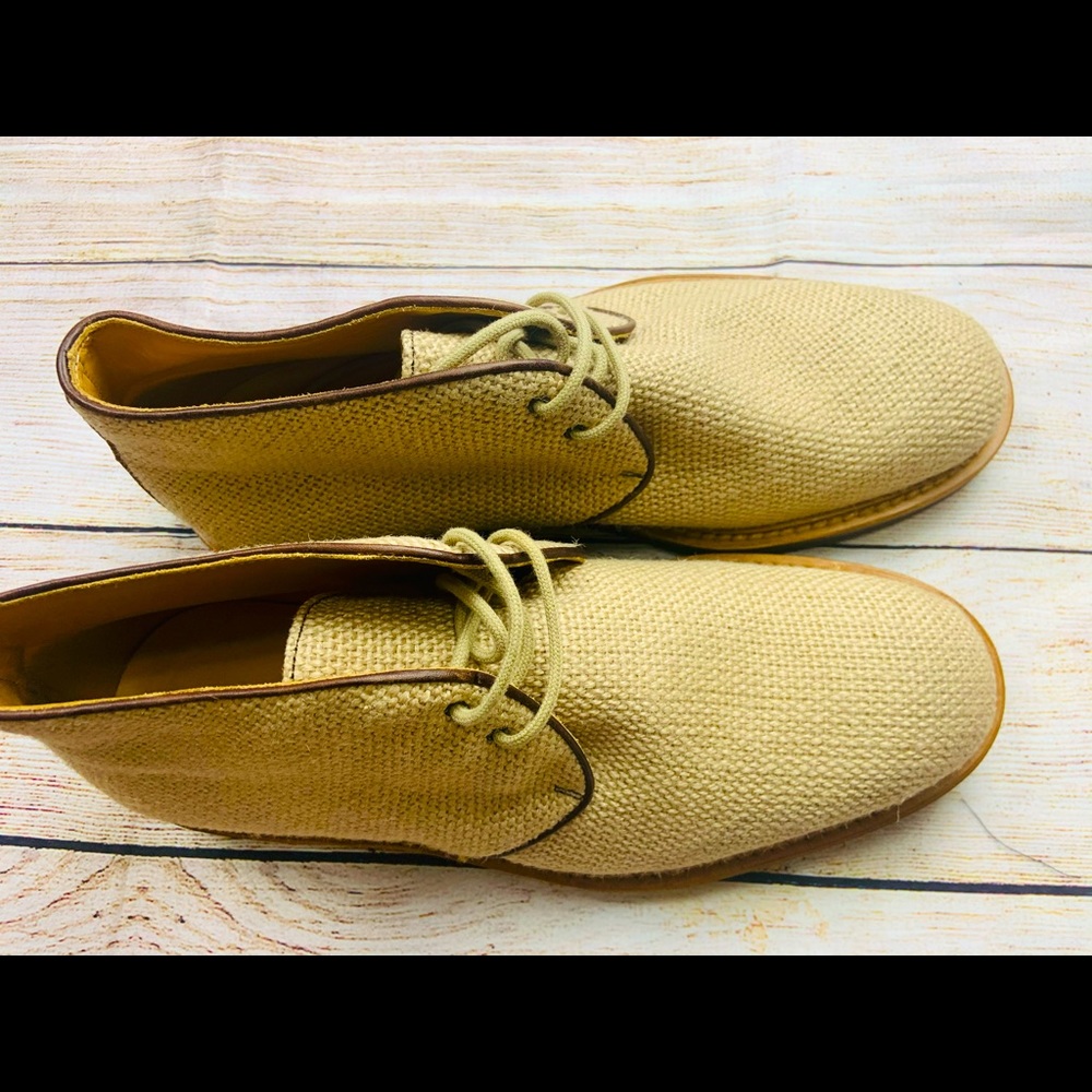 NWOT Paul Stuart  brown wooven shoe   8.5